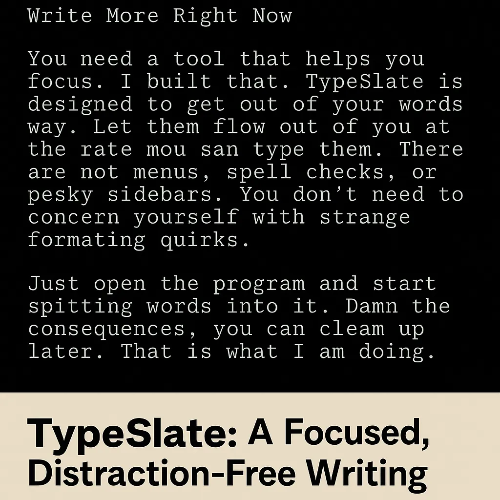 Write More Right Now